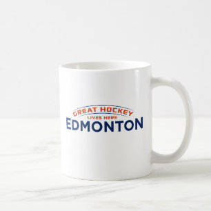 Caneca De Café Excelente Hockey Edmonton White Mug