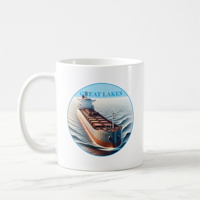 Caneca De Café Excelente Lagos Ore Freighter (Esquerda)