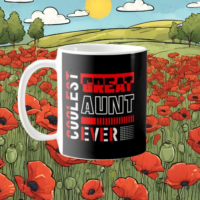 Caneca De Café excelente mais fixe Tia alguma vez arte acrescenta (Criador carregado)