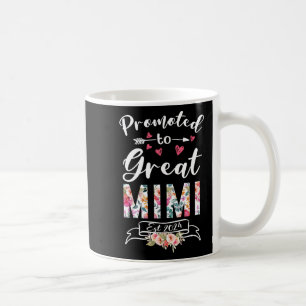 Caneca De Café Excelente Mimi Est 2024 Flor De Dia de as mães