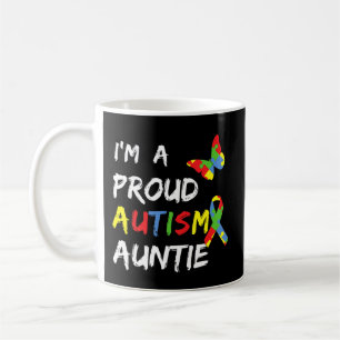Caneca De Café Excelente para a tia mostrar suporte e amor em abr