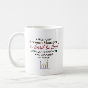 Caneca De Café Excelente Presente para Gerente de Conta Nome Pers