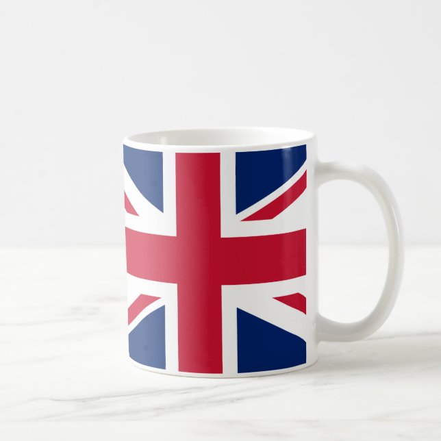 Caneca De Café Excelente Reino Unido Bandeira Cerâmica Mug (Direita)