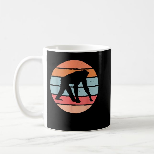 Caneca De Café Excelente Retro Chimpanzee Design Monkey Costume (Esquerda)