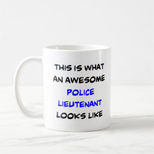 Caneca De Café excelente tenente policial