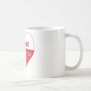 Caneca De Café Excelente Vovô Coração Polonês