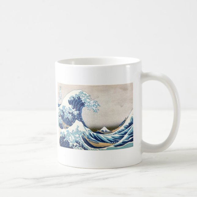 Caneca De Café Excelente Wave Off Kanagawa Hokusai Fine Art (Direita)