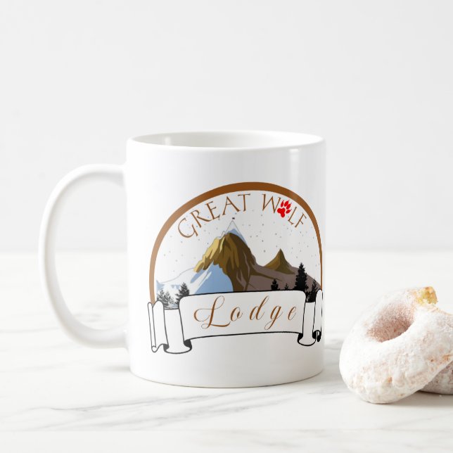 CANECA DE CAFÉ EXCELENTE WOLF LODGE MUG (Com Donut)