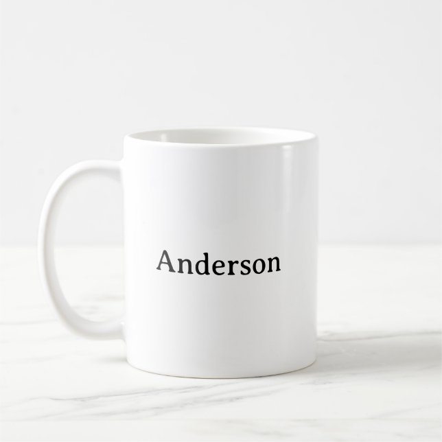Caneca De Café Excluir Texto Substituir Próprio Design 11 oz Clás (Esquerda)