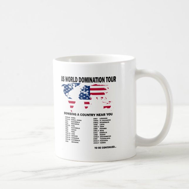 Caneca De Café Excursão da dominação do mundo (Direita)