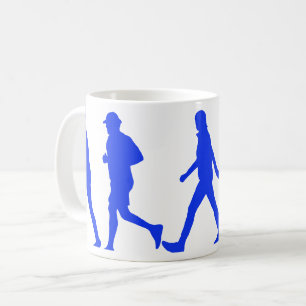 Caneca De Café Executando o trabalho de Corrida