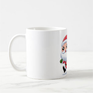 Caneca De Café "Executando Papais noeis com o Saco do Presente