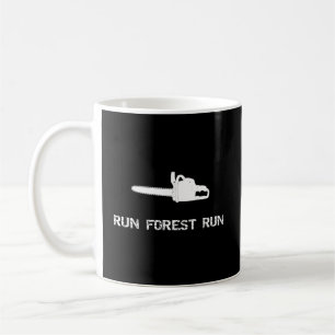 Caneca De Café Executar Floresta Executar Engraçado Cadeia de Saí