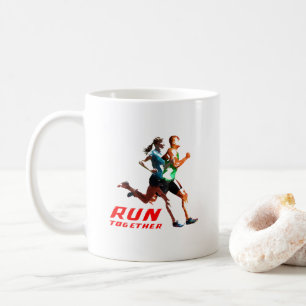 Caneca De Café Executar juntos   Clássica #11
