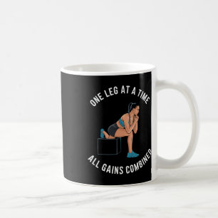Caneca De Café Exercício de Agachamento Búlgaro Fitness Musculaçã