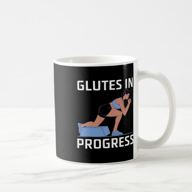 Caneca De Café Exercício de Agachamento Búlgaro Musculação Fitnes (Direita)