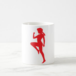 Caneca De Café Exercício de Mug de Café Silhouette