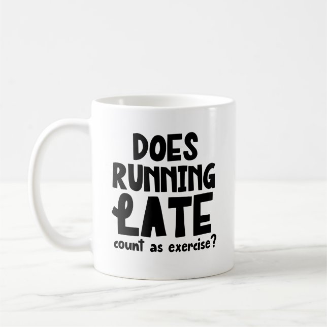 Caneca De Café Exercício de Preguiçoso (Esquerda)