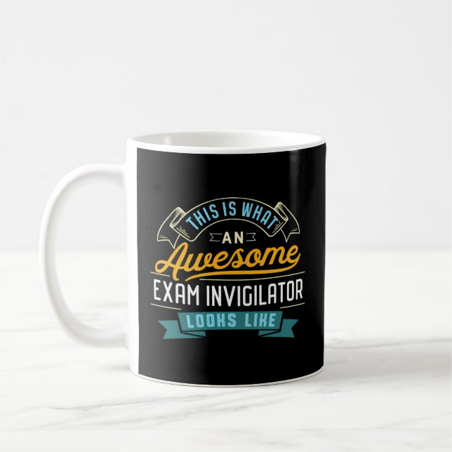 Caneca De Café Exercício de Trabalho Incrível do Exam Invigilator (Esquerda)