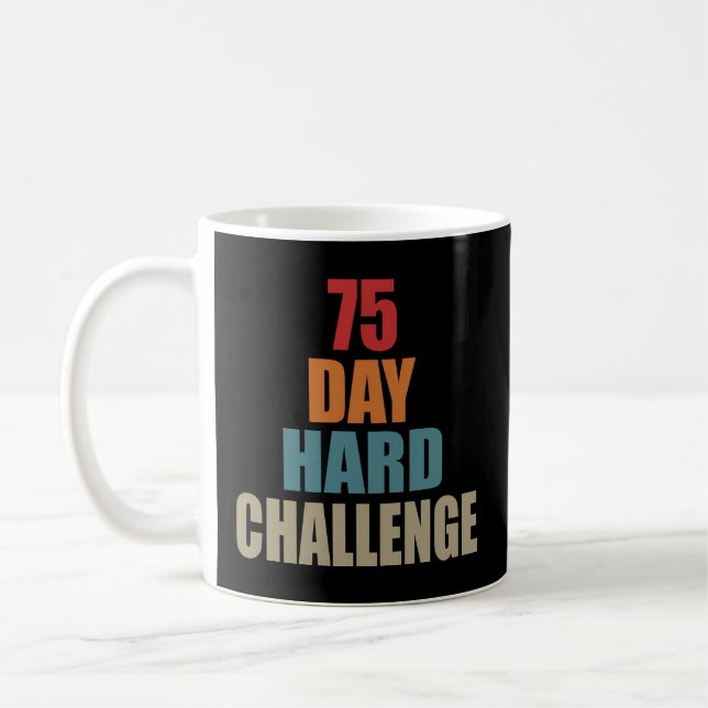 Caneca De Café Exercício de Workout Motivacional de 75 dias de Du (Esquerda)