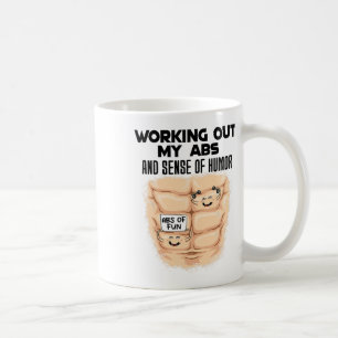 Caneca De Café Exercício engraçado de Abdômen Construção muscular