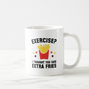 Caneca De Café Exercício? Eu pensei que você disse fritadas do