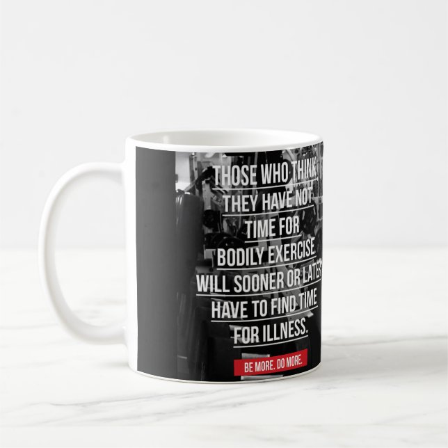 Caneca De Café Exercício - Motivação do Workout (Esquerda)