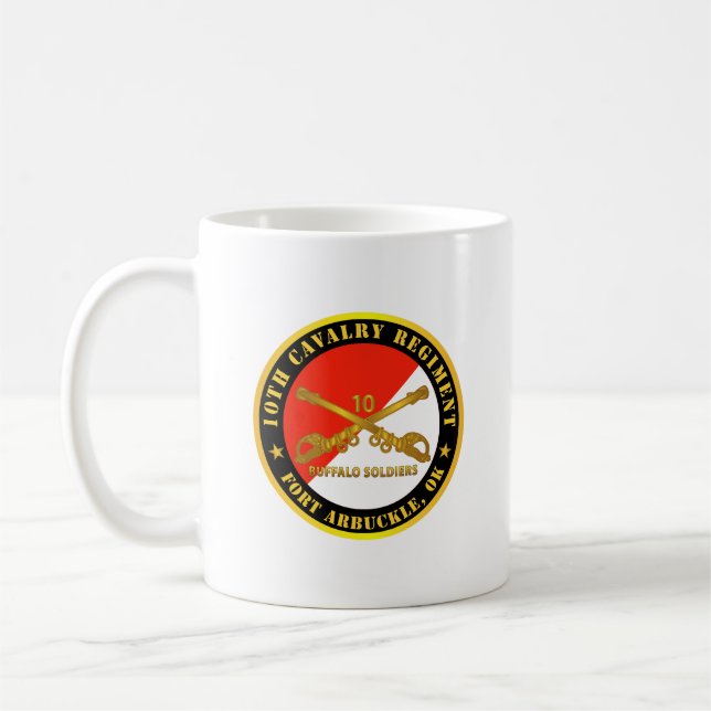 Caneca De Café Exército - 10º Regimento de Cavalaria - Fort Arbuc (Esquerda)