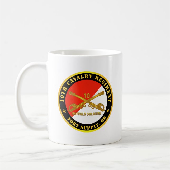 Caneca De Café Exército - 10º Regimento de Cavalaria - Forte Abas (Esquerda)