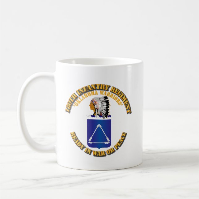 Caneca De Café Exército - 180º Regimento de Infantaria - COA (Esquerda)