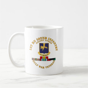 Caneca De Café Exército - 1rua Bn 502nd Infantry - Desert Storm w