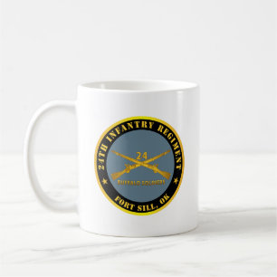 Caneca De Café Exército - 24º Regimento de Infantaria - Fort Sill