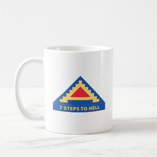 Caneca De Café Exército 7 dos Estados Unidos com 7 passos para o