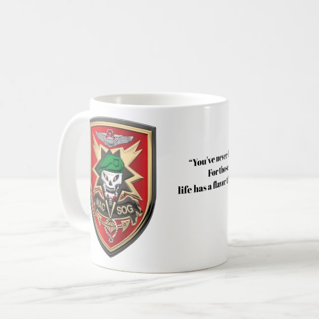 Caneca De Café Exército Americano MACV SOG (Frente Esquerda)