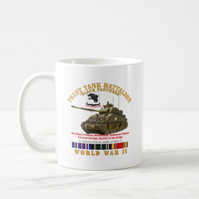 Caneca De Café Exército - Batalhão de Tanques de ruas 761 - Pante (Esquerda)