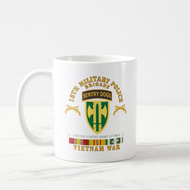 Caneca De Café Exército - Brigada 18ª MP - Guia Cães Sentineiros  (Esquerda)