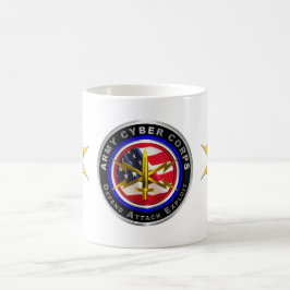 Caneca De Café Exército Cyber Corps Veteran