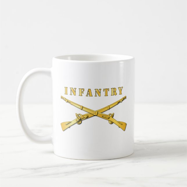 Caneca De Café Exército - Infância Br - Rifles Cruzadas (Esquerda)