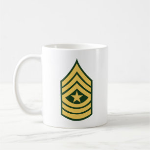 Caneca De Café Exército - Sargento Major E-9 (SGM)
