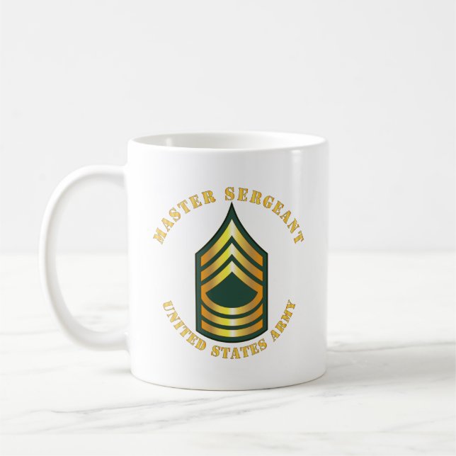 Caneca De Café Exército - Sargento-Mestre - MSG (Esquerda)