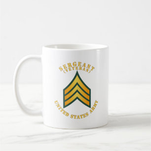Caneca De Café Exército - Sargento - SGT - Veterano