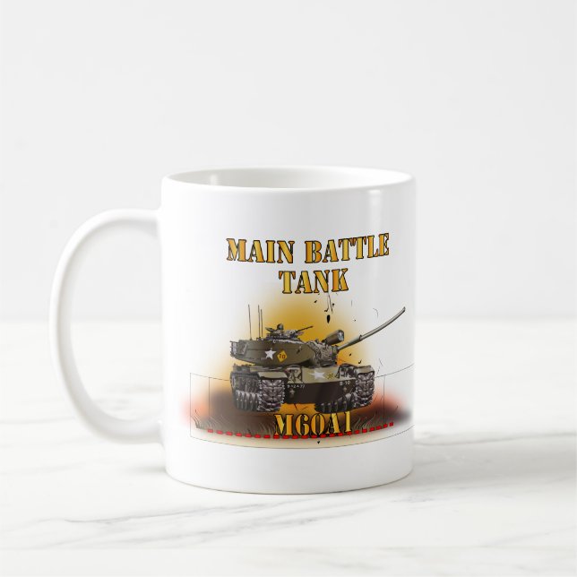 Caneca De Café Exército - Tanque de Batalha Principal - M60A1 w F (Esquerda)