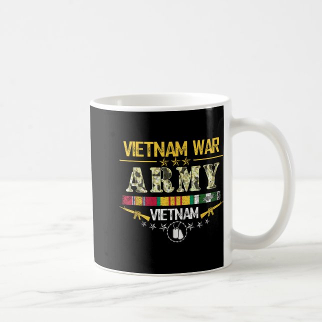 Caneca De Café Exército Veterano Vietnã Camisa Para Aqueles Que S (Direita)