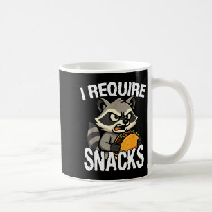 Caneca De Café Exijo lanches meme de animal fofo camiseta guaxini