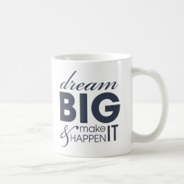 Caneca De Café Êxito no Trabalho de Sonho Motivacional