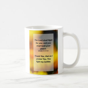 Caneca De Café Êxodo 14:14 O Senhor lutará por você e por voc