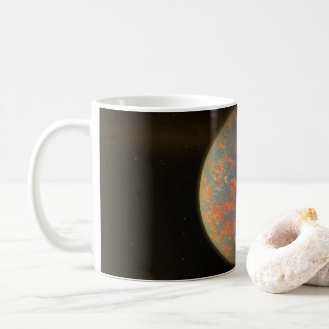 Caneca De Café Exoplaneta 55 Cani E E Sua Superfície Molena (Com Donut)