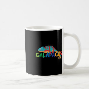 Caneca De Café Exótico Camaleão Colorido das Ilhas Galápagos