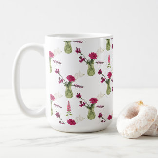 Caneca De Café Exotisches Blumenarrangement im Glas