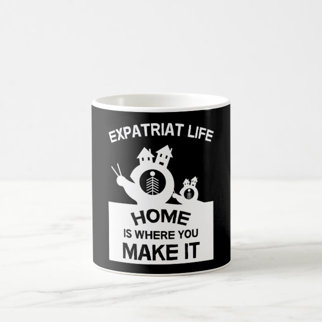 Caneca De Café Expatriados Expatriados No Exterior Famílias E Pre (Centro)